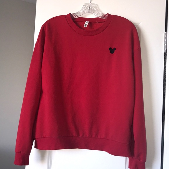 H&M Tops - H&M red sweatshirt with Disney logo